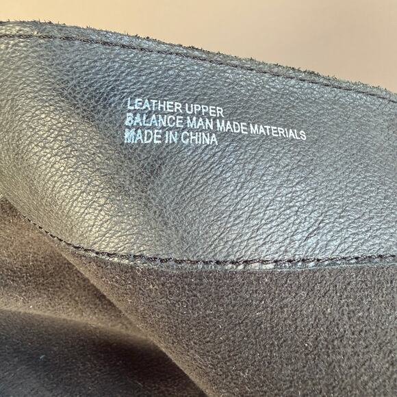 Womens Born black leather knee high boots - round toe  - W32003 - size 9.5 - Picture 10 of 10